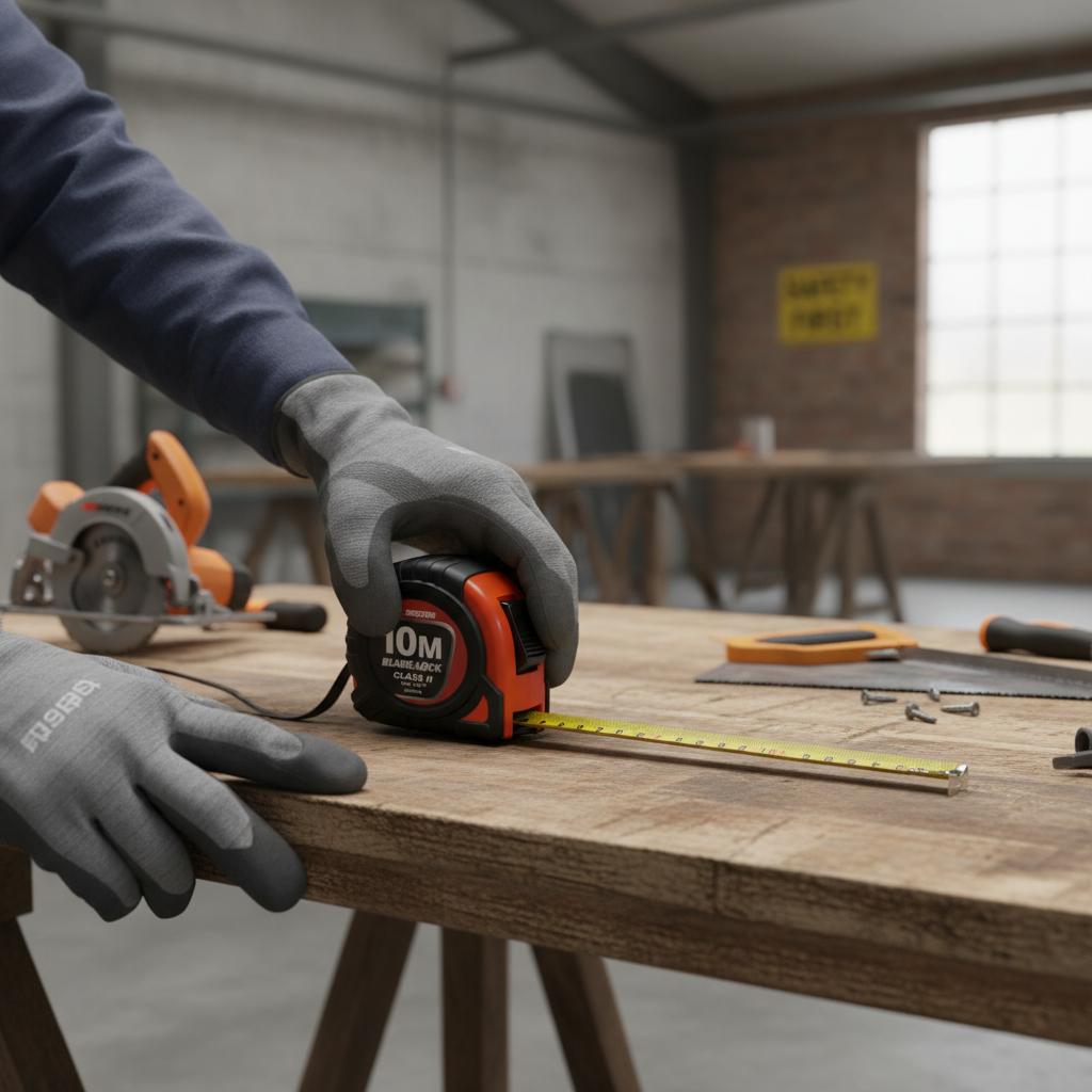 Premium 10m Heavy Duty Tape Measure with Hard Case, Imperial and Metric Measurements for Tradesmen and DIY Projects