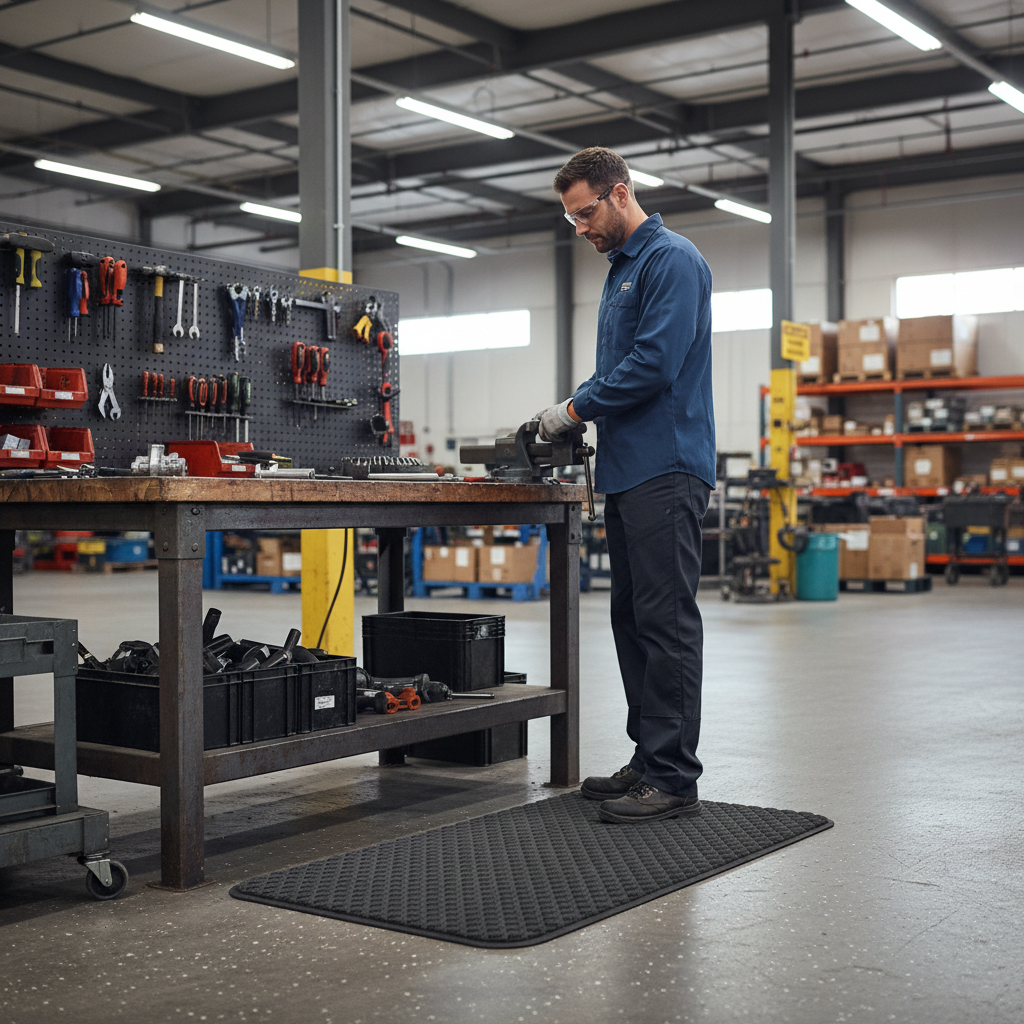 Premium Anti-Fatigue Comfort Mat 61cm x 84cm - Slip-Resistant, Durable Nitrile Rubber Backing