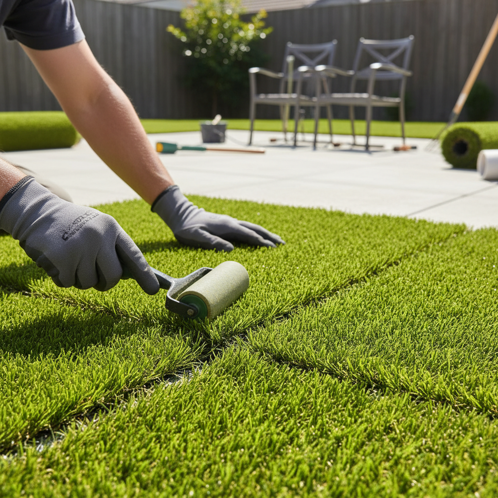 Premium 35mm Artificial Grass with Natural Jute Thatch - Ideal for Outdoor Spaces and Low-Maintenance Lawns