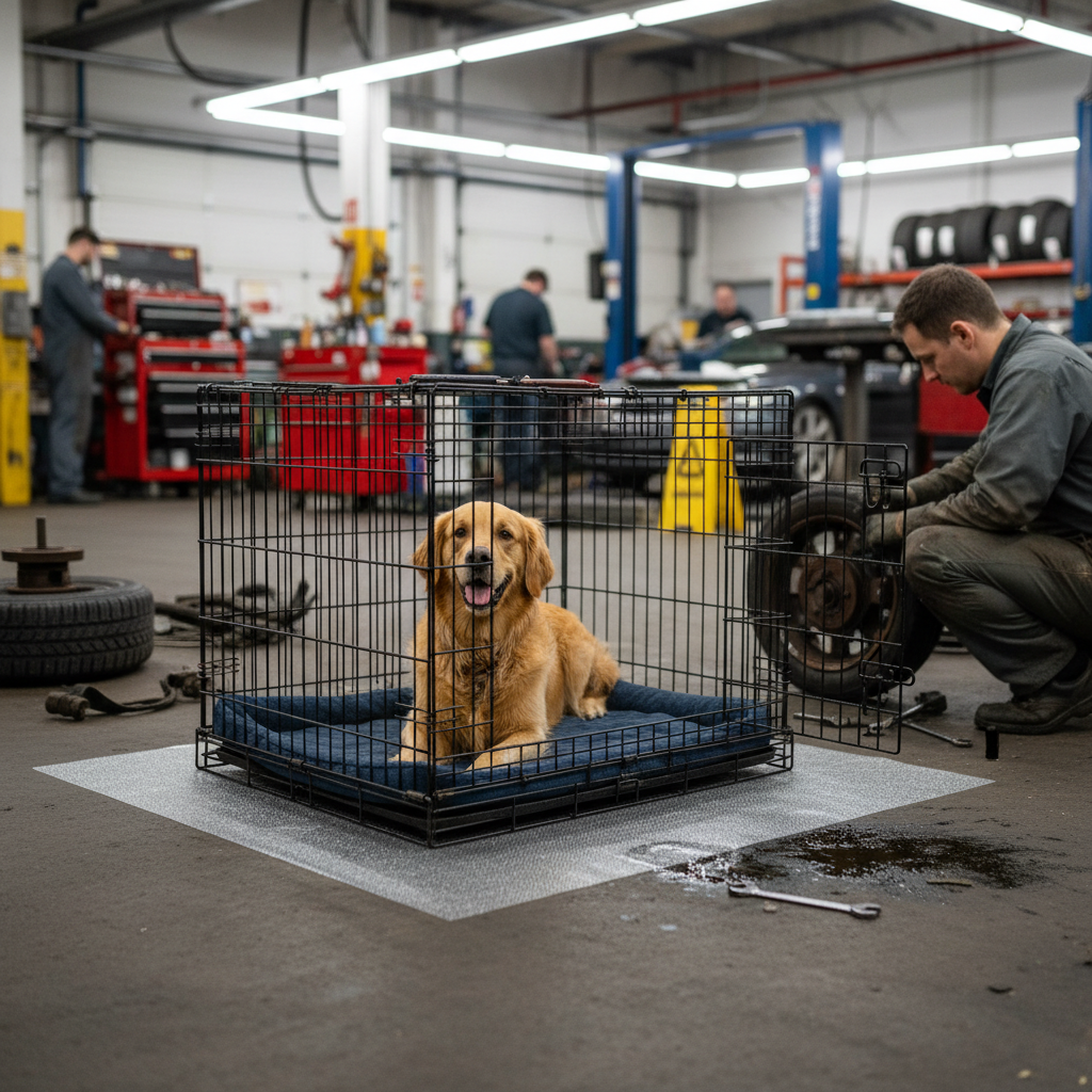 Premium Anti-Slip Heavy Duty Crate Mat for Pet Enclosures - Eco-Friendly Polymer with Exceptional Durability and Floor Protection