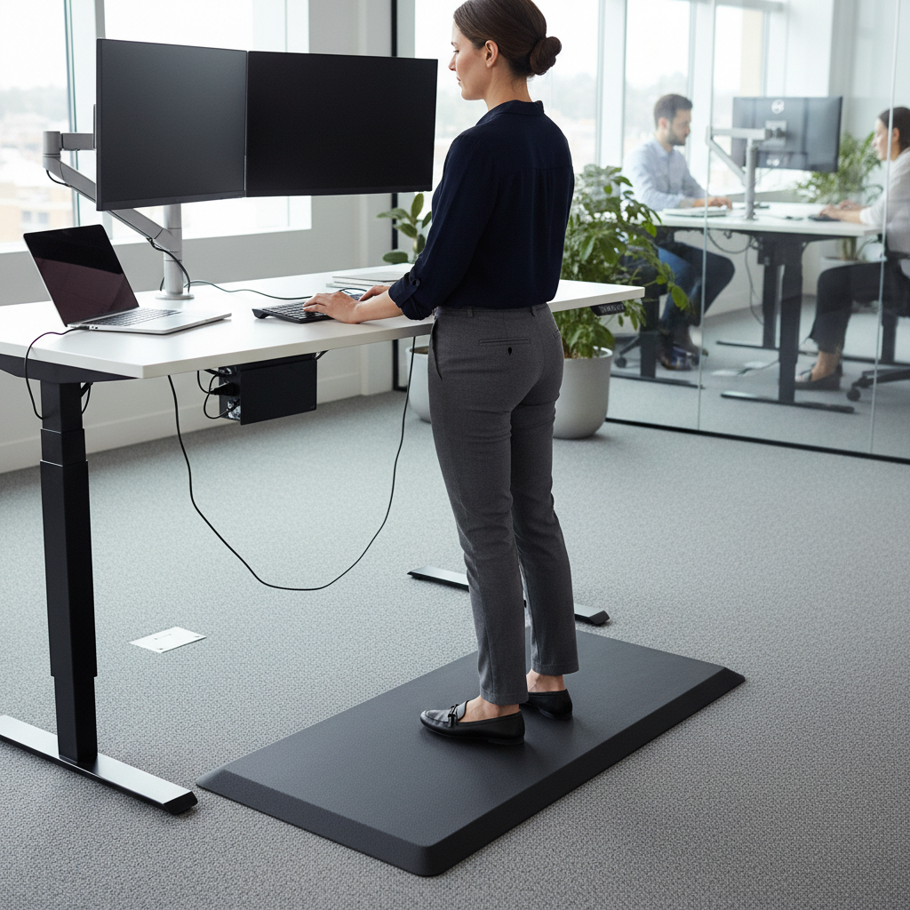 Premium Ergonomic Standing Comfort Desk Mat for Enhanced Support and Productivity