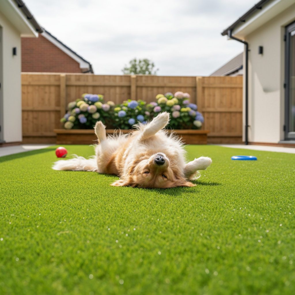 Premium 30mm Artificial Grass with Luxurious Look and Exceptional Durability for Pets and High-Traffic Areas