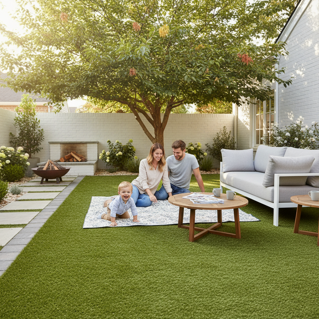 Premium Artificial Grass 28mm - Durable, Pet-Friendly Turf for Gardens, Schools, and Landscapes