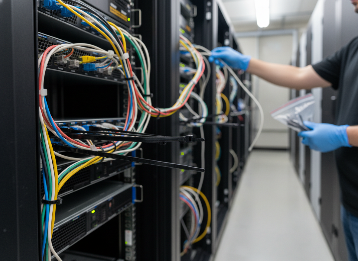 Premium 11 Inch Heavy Duty Cable Ties - Pack of 100 with Strong Ratchet Lock Closure and UV Treatment for Indoor and Outdoor Use