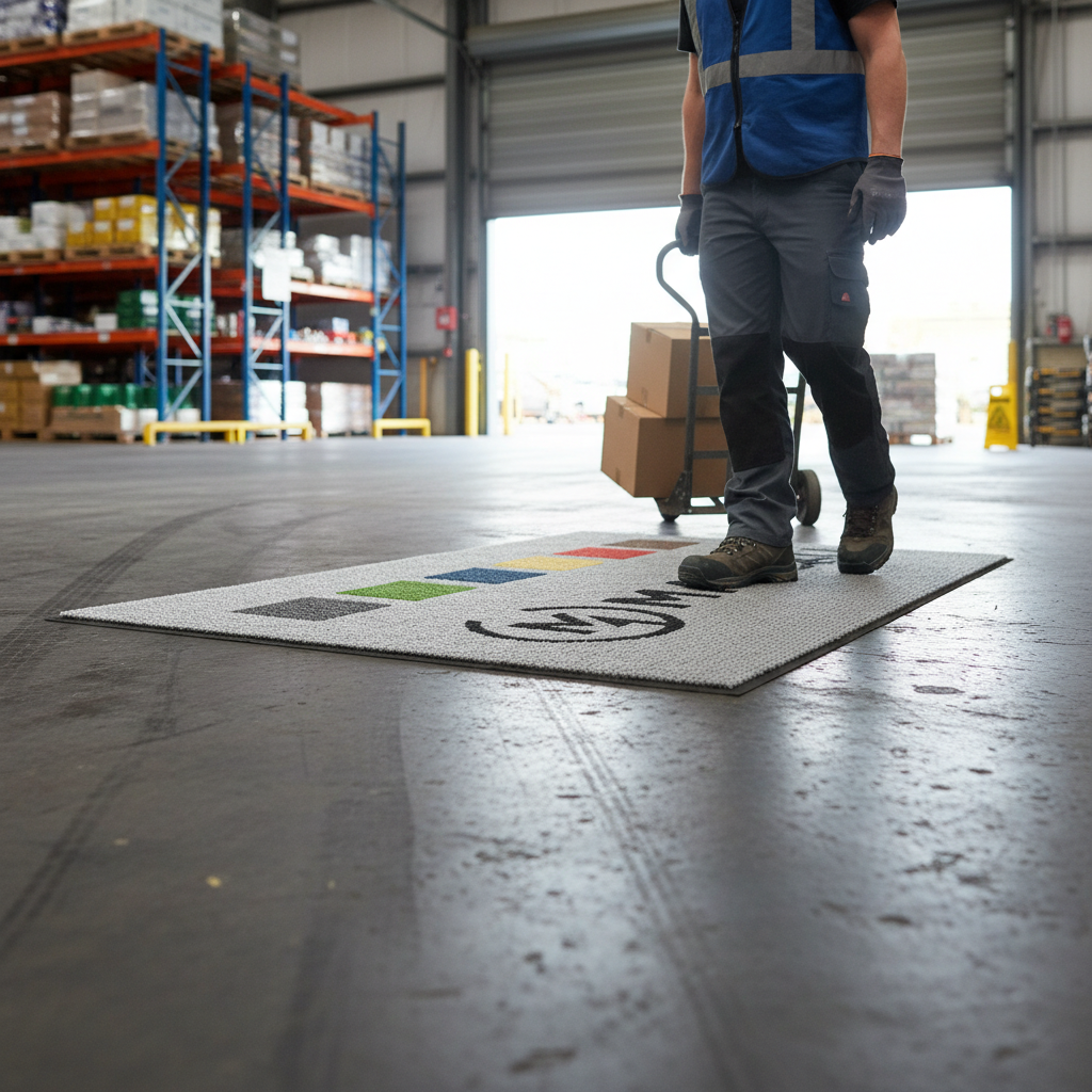 Premium Colour Brush Logo Mat - Durable and Stylish Entrance Mat for Home or Office Use