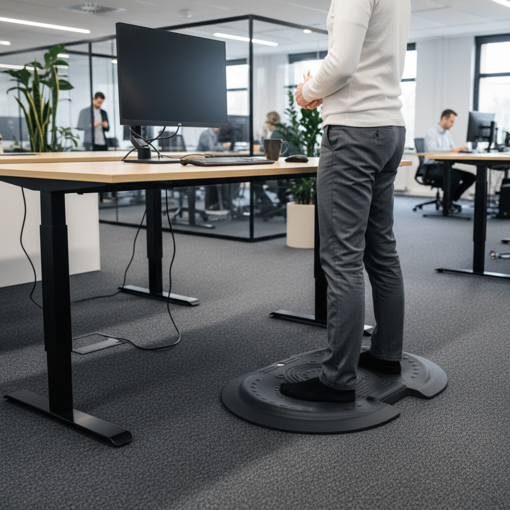 Premium Active Anti-Fatigue Standing Desk Mat 66 x 90cm - Ergonomic Comfort & Support for Long Hours