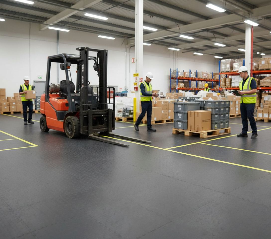 Premium Eco PVC Floor Covering - Durable, Easy to Install, Recycled Material for Industrial Applications