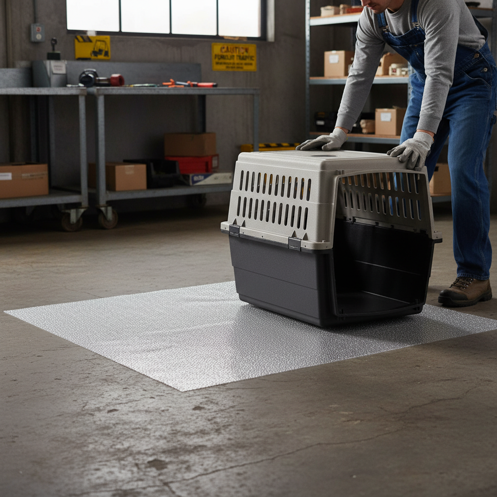 Premium Anti-Slip Heavy Duty Crate Mat for Pet Enclosures - Eco-Friendly Polymer with Exceptional Durability and Floor Protection