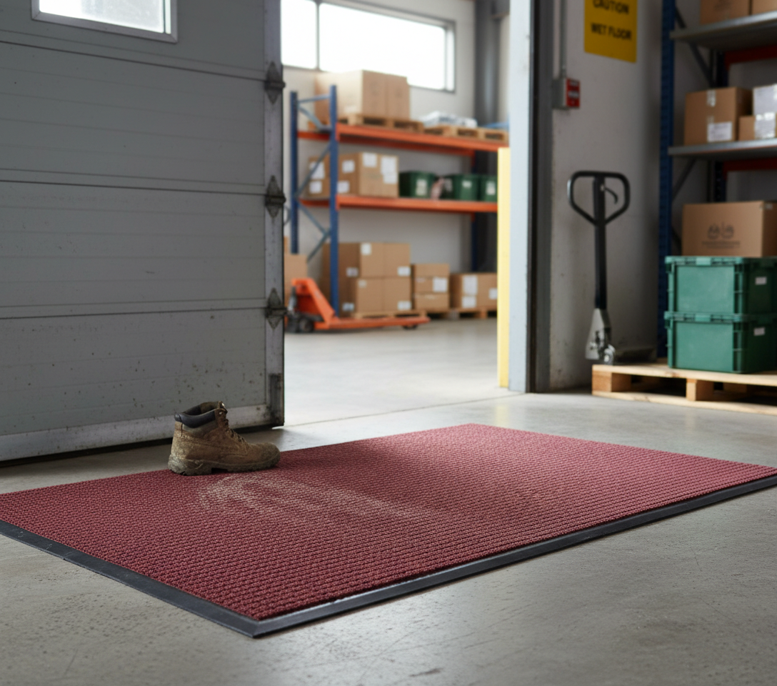 Premium Heavy Duty Entrance Mat 44cm x 70cm with Bi-Level Design for Superior Dirt Trapping and Water Absorption