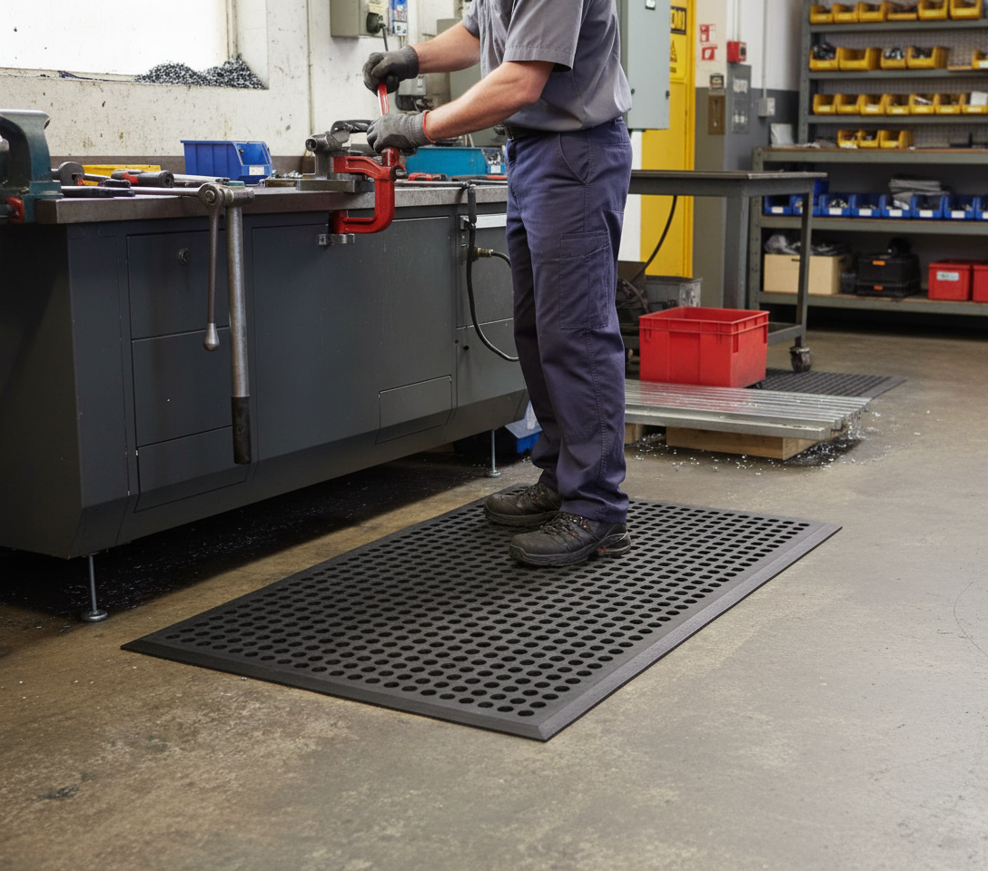 Premium Anti Fatigue Mat 90cm x 150cm - Oil-Resistant, Slip-Resistant Design for Industrial Safety