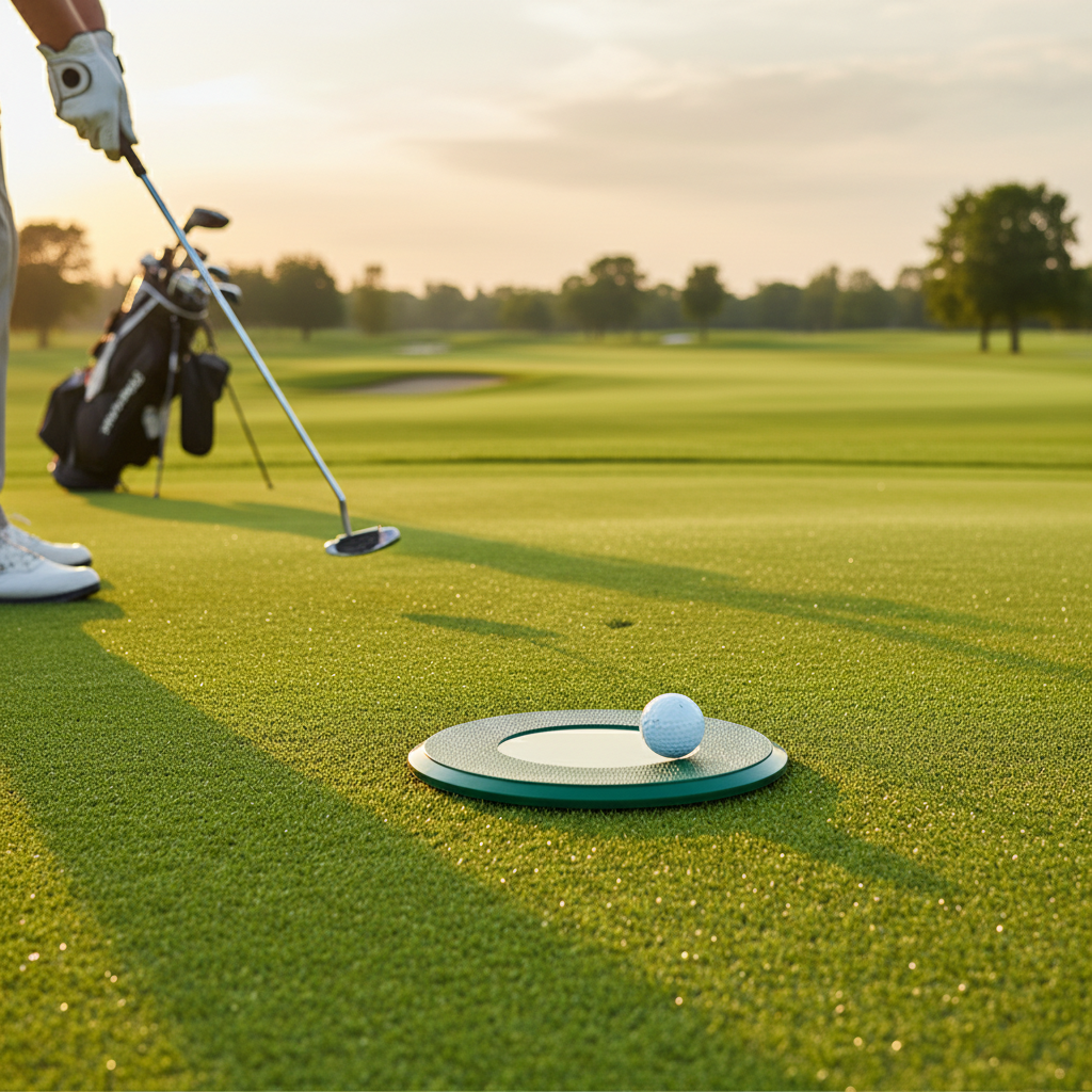 Professional Golf Hole Covers - Green Design for Garden Aesthetics, Fits Holes Up to 10cm Diameter