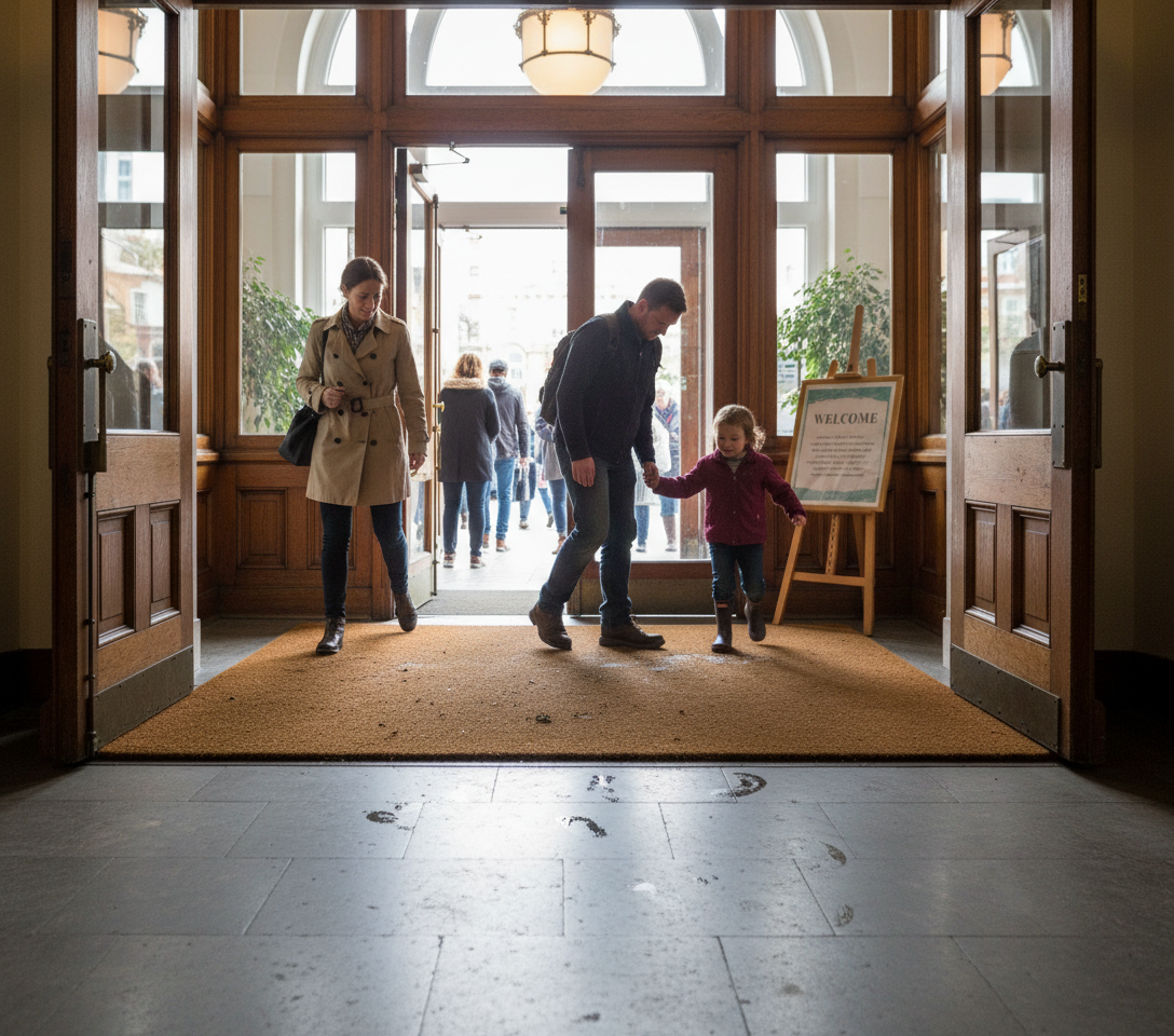 Premium 17mm Heavy Duty Coir Matting Roll – Custom Size Coconut Fibres for Effective Dirt Scraping and Moisture Trapping