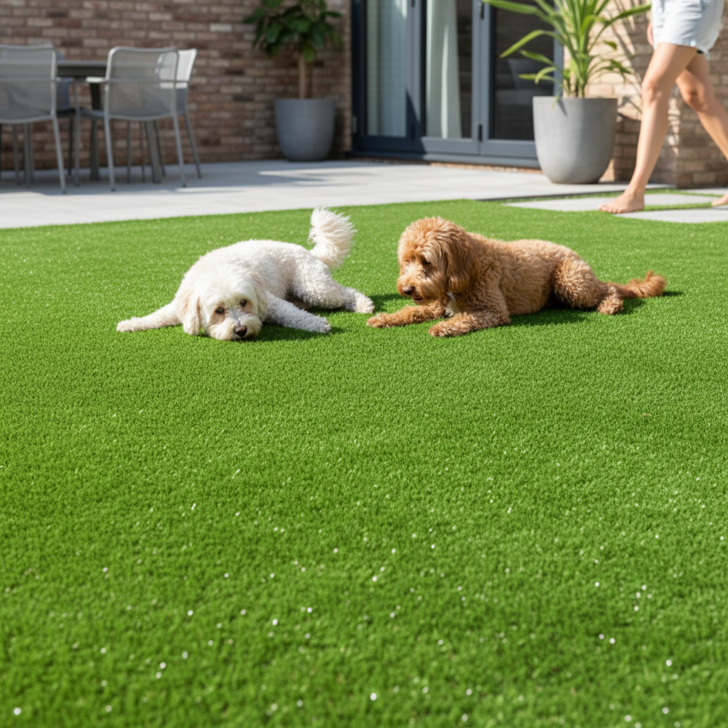 Premium Durable Pet-Friendly Artificial Grass 25mm - Easy Maintenance, PU-Backed, Ideal for High-Traffic Areas and Pets