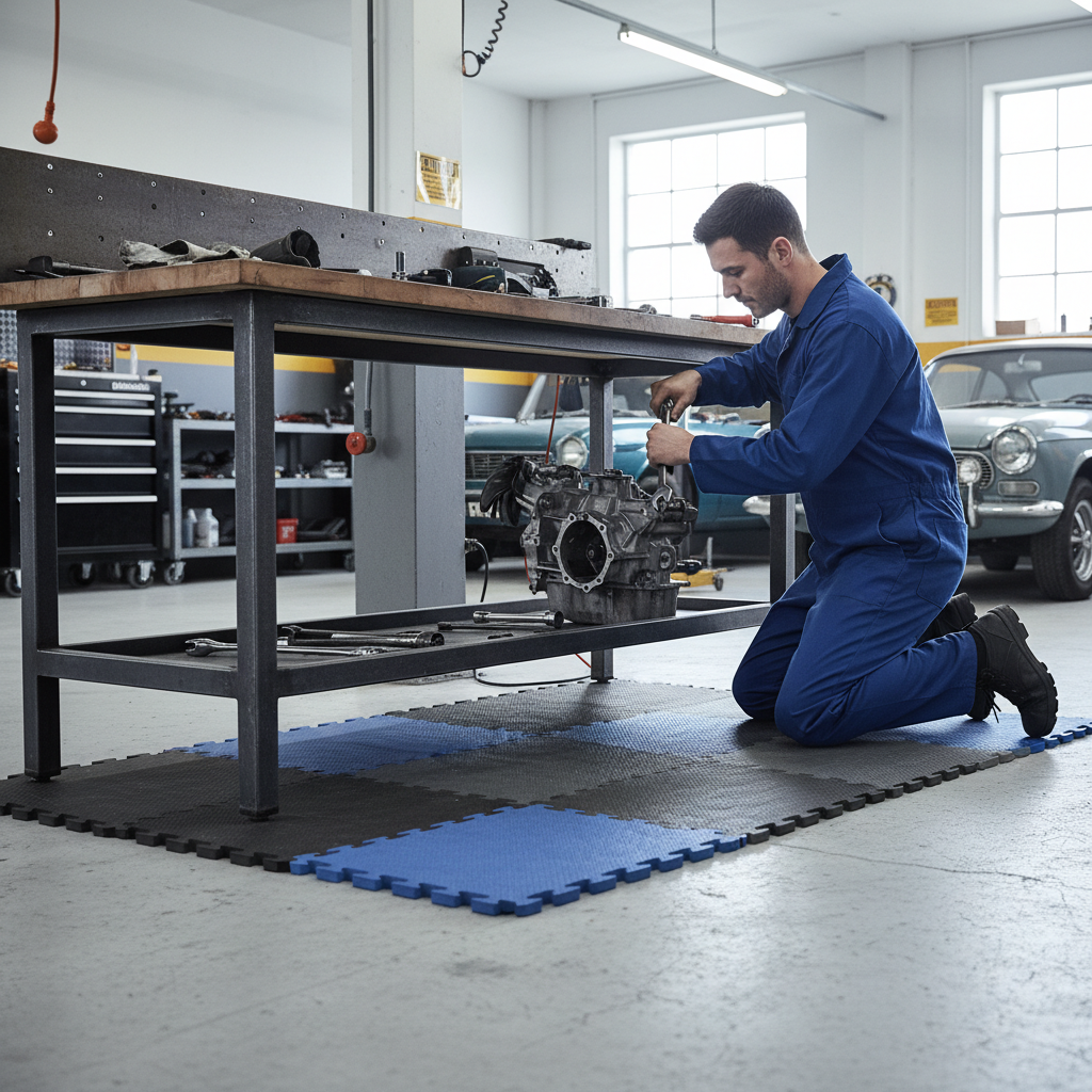 Premium Heavy Duty Floor Protection Tiles for High Traffic Areas - 50x50cm, Chemical Resistant, Easy Installation