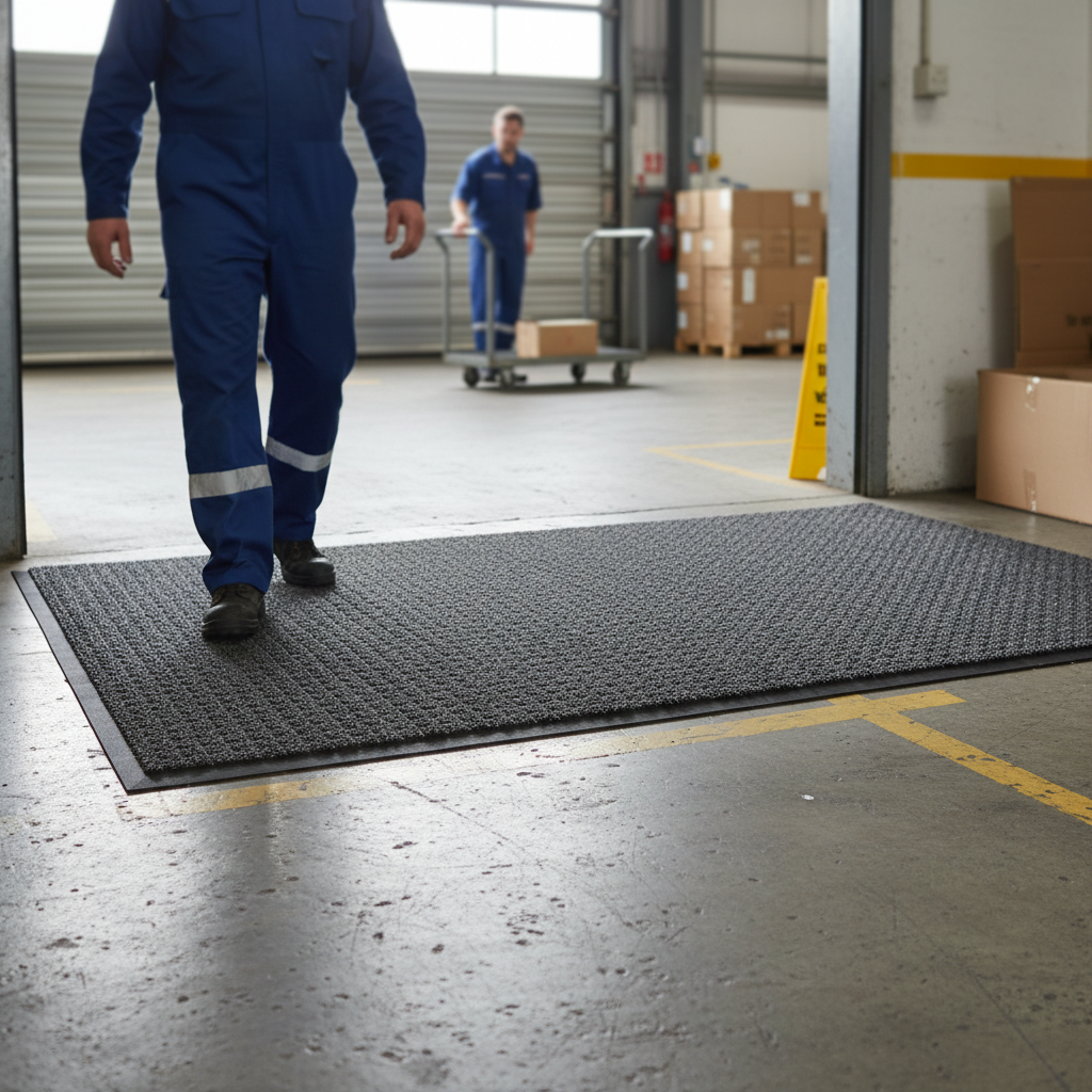 Premium Plush Vinyl Mat 120cm x 300cm - Durable, Slip-Resistant with Moisture Absorption for High-Traffic Areas