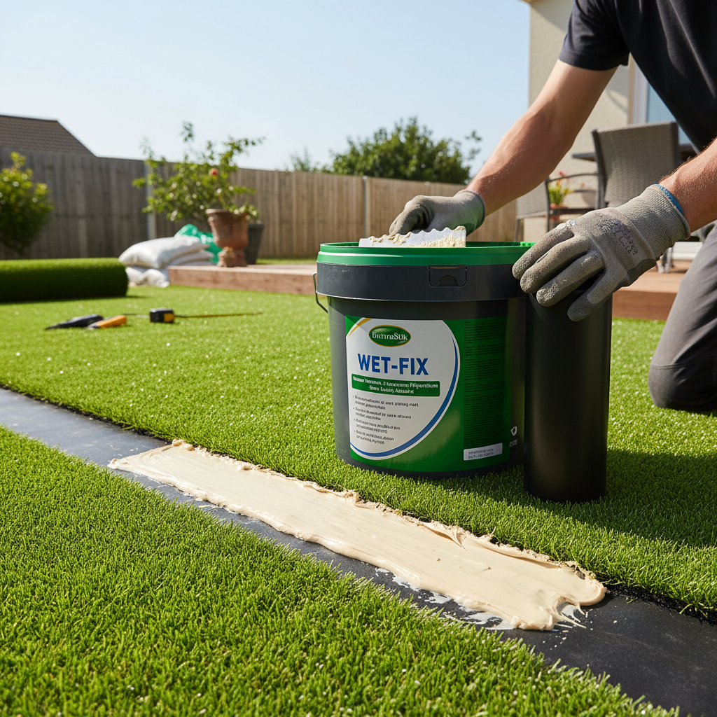 Premium High-Performance Artificial Grass Adhesive 10kg Tub with Hardener for Reliable Bonding and Weather Resistance