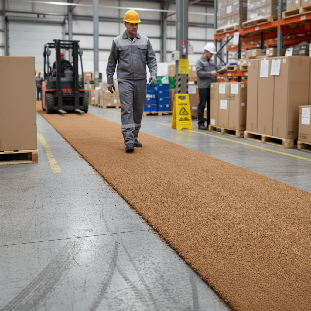 Premium Natural Coir Mat 30mm Thick - 80cm x 192cm for Effective Dirt Trapping - High-Quality Professional Grade for Industrial and Commercial Appl...