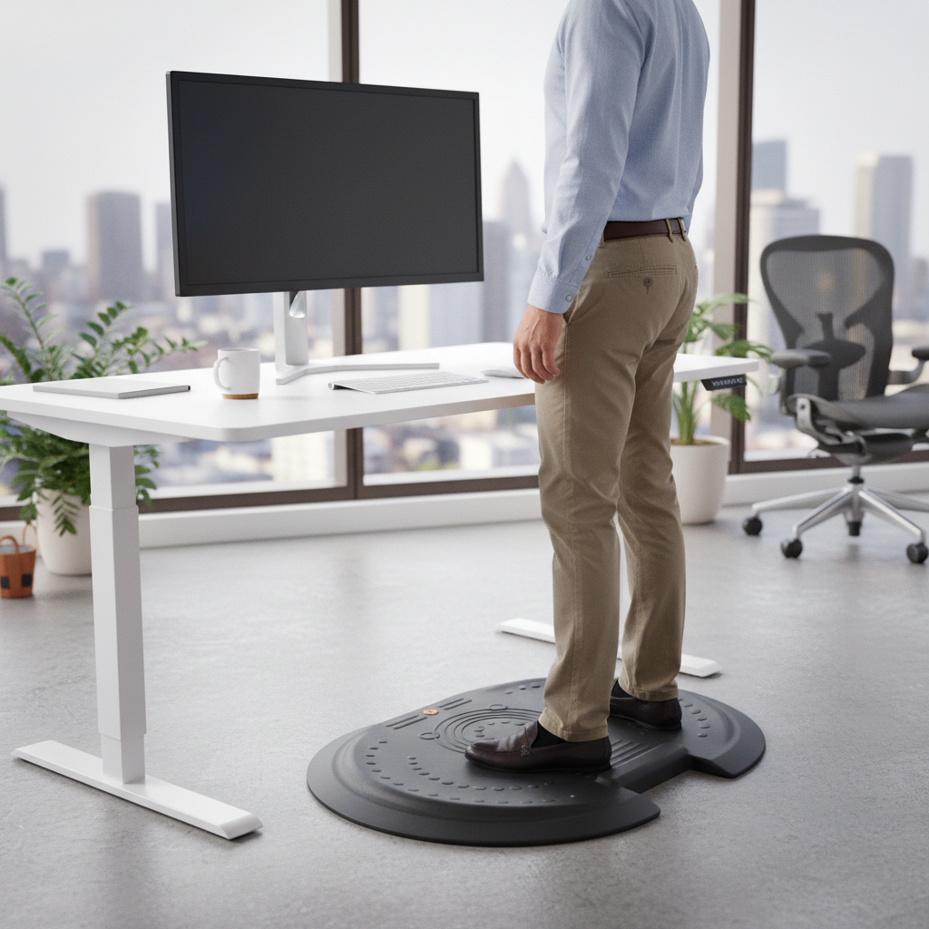 Premium Active Anti-Fatigue Standing Desk Mat 66 x 90cm - Ergonomic Comfort & Support for Long Hours