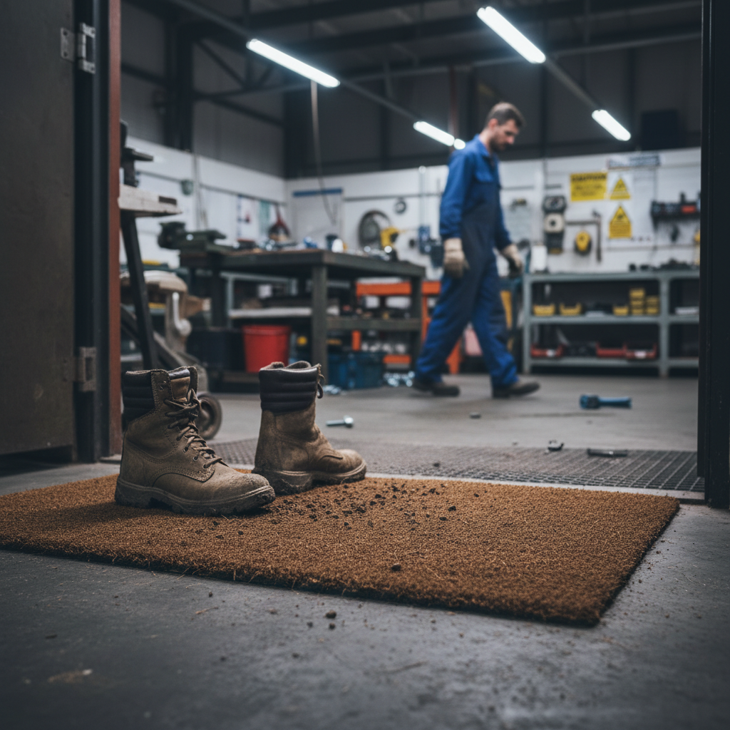 Premium Dark Brown Coir Doormat - Custom Sizes, 17mm Thick, Eco-Friendly and Durable for High Traffic Areas