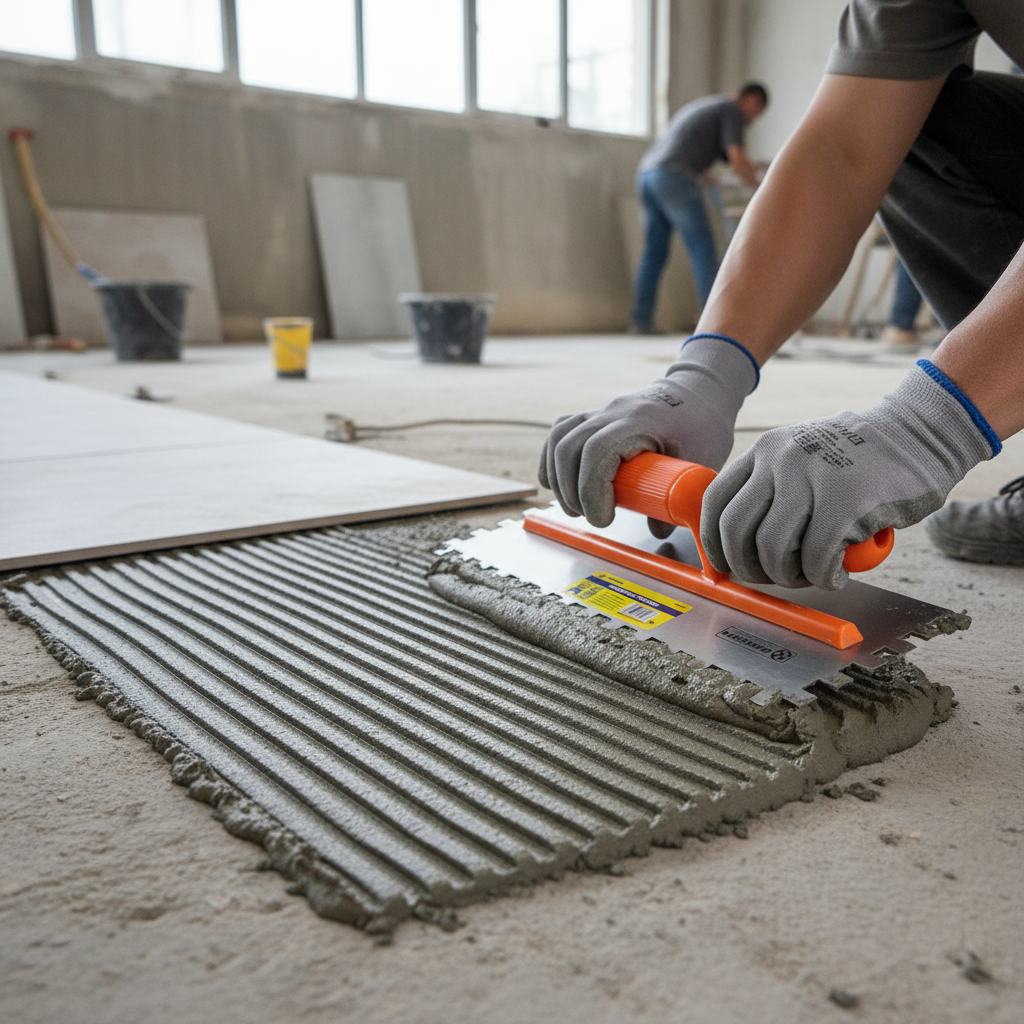 Premium Glue Trowel for Seamless Adhesive Application on Artificial Grass with Enhanced Grip and Durability