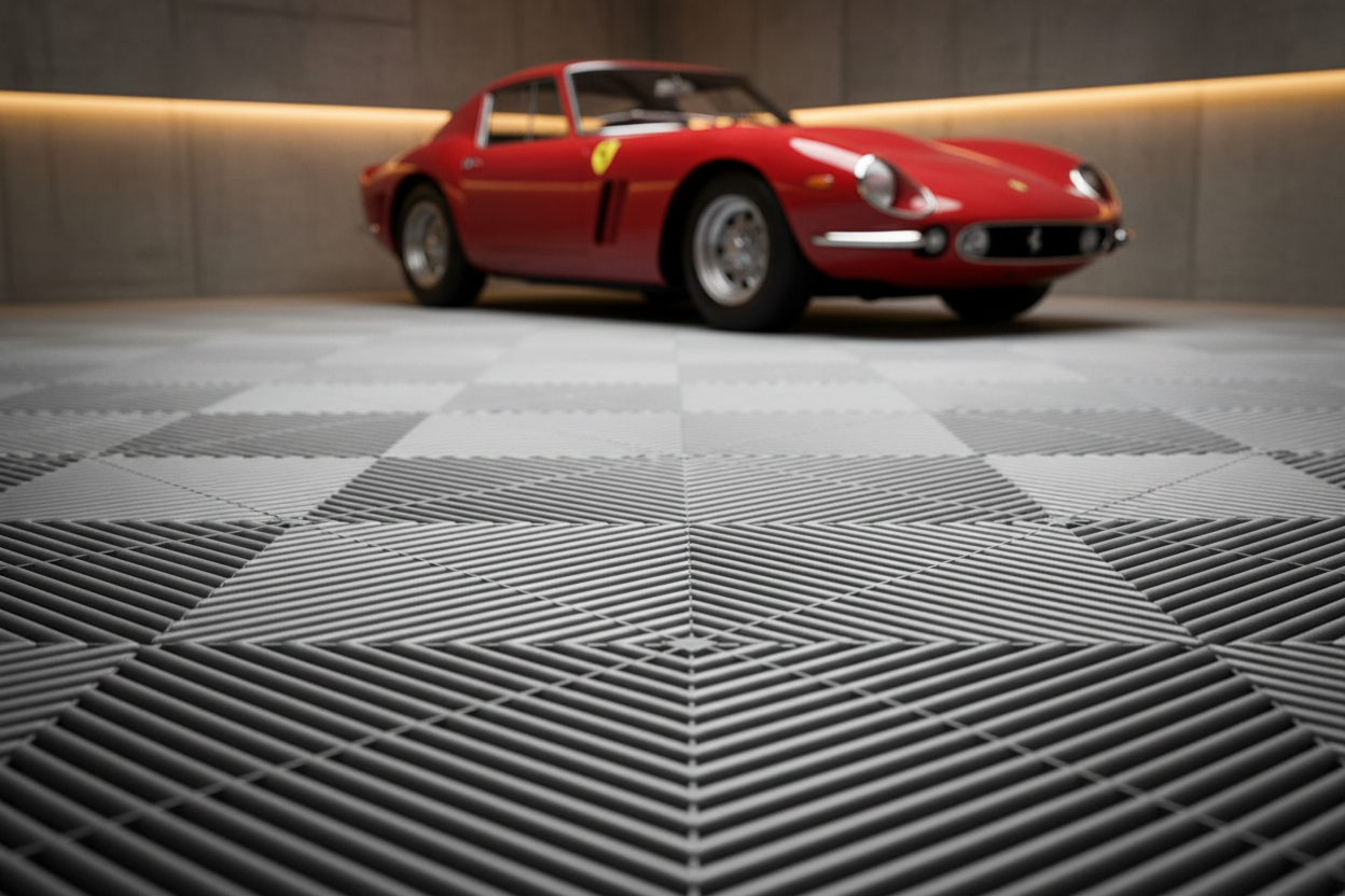 FlowDrain Pro XL in Luxury Garage with Classic Car