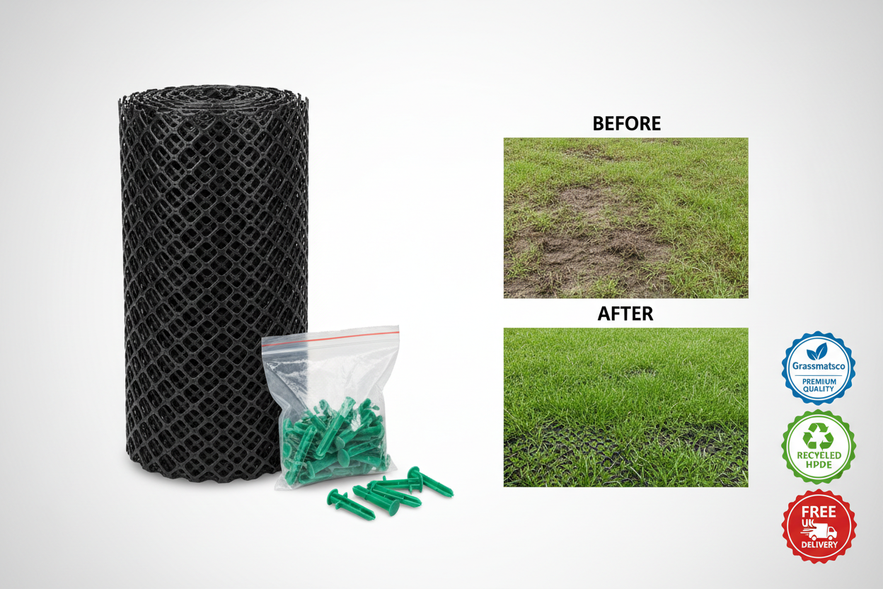 Grassmatsco Product Showcase with Before/After