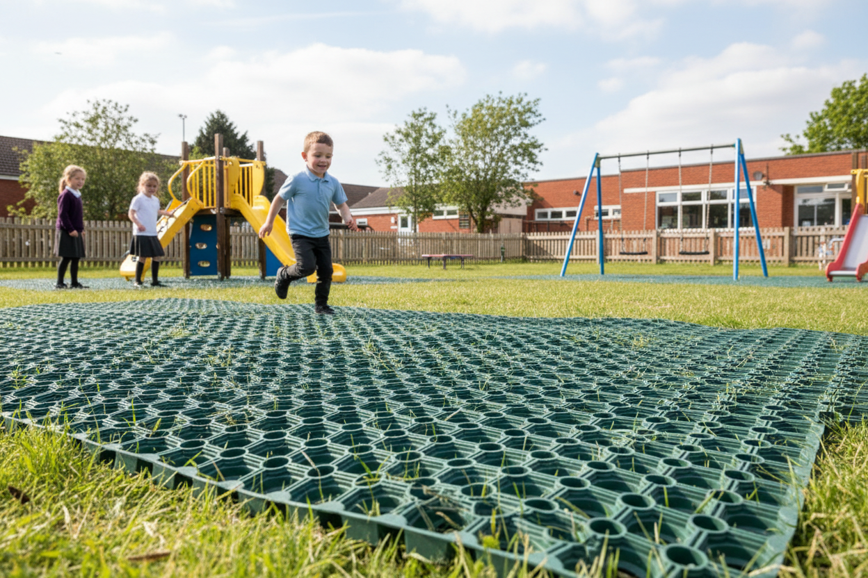 Green Grassmat UK Playground Hero Image
