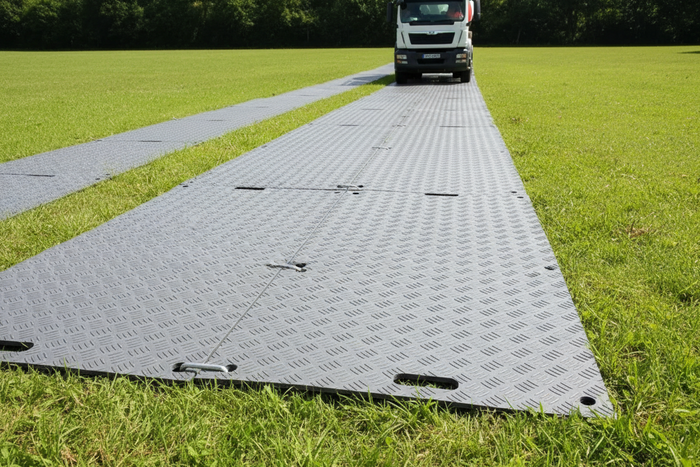 Medium-Duty Ground Protection Mats – 8ft x 4ft Track Mats for Lawns, Events & Site Access
